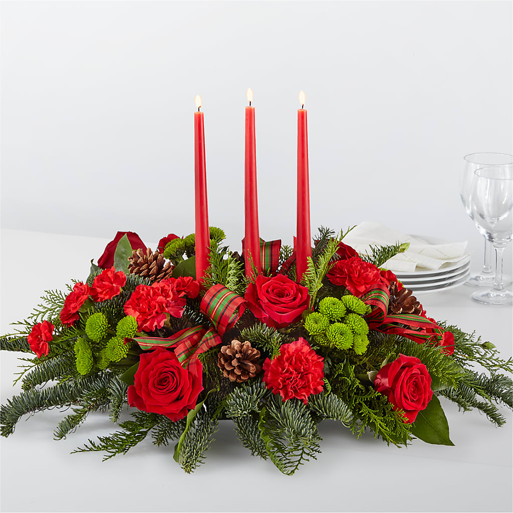 By the Candlelight Centerpiece – FRENCH'S NEW ALBANY FLOWER SHOP, New Albany MS