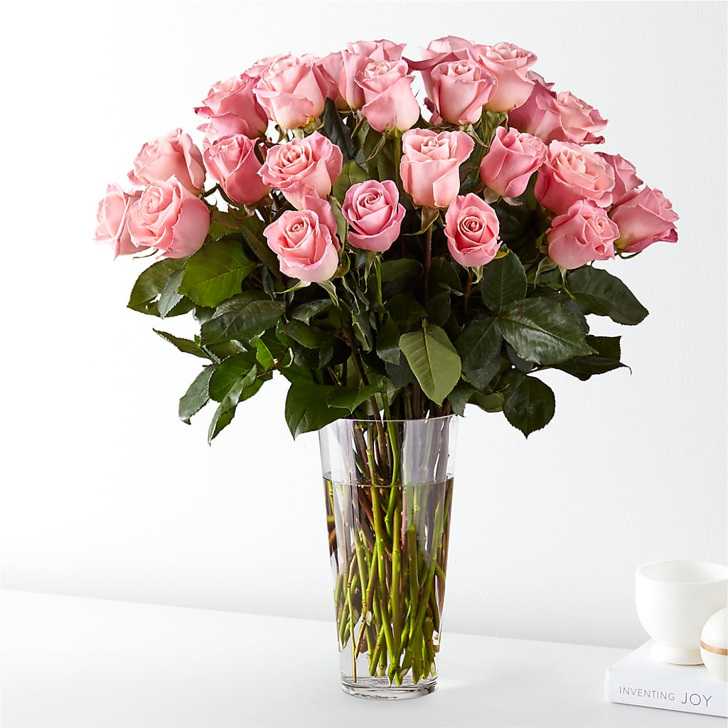 Long Stem Pink Rose Bouquet – FRENCH'S NEW ALBANY FLOWER SHOP, New Albany MS