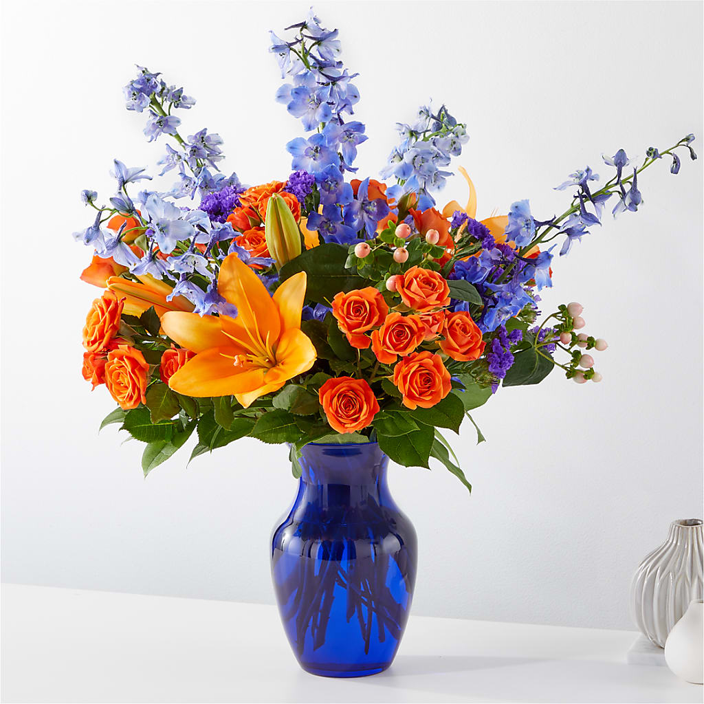 Radiant Citrus Bouquet – FRENCH'S NEW ALBANY FLOWER SHOP, New Albany MS