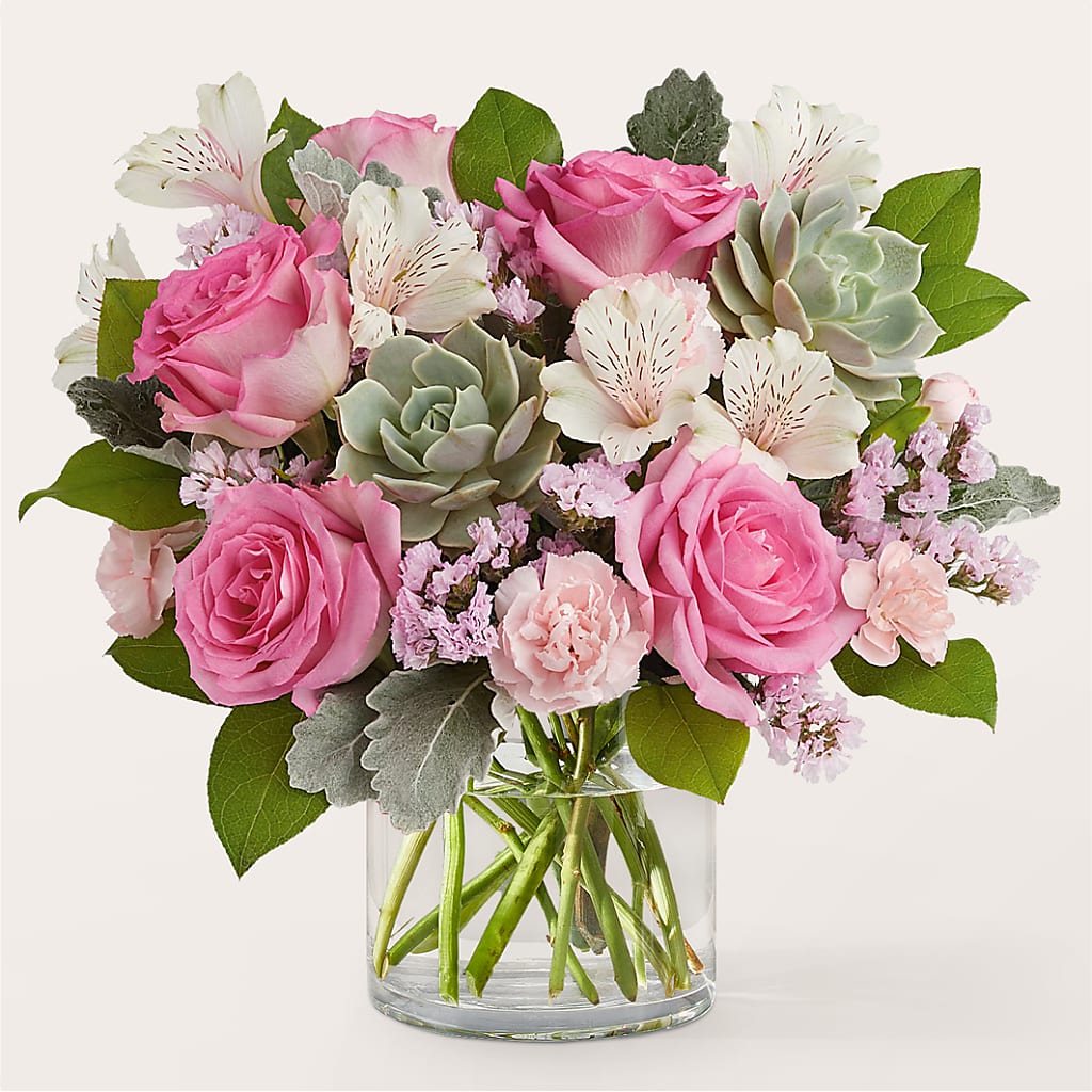 Dusty Rose Bouquet – FRENCH'S NEW ALBANY FLOWER SHOP, New Albany MS