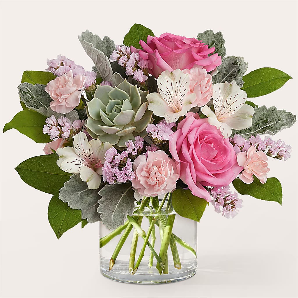 Dusty Rose Bouquet – FRENCH'S NEW ALBANY FLOWER SHOP, New Albany MS