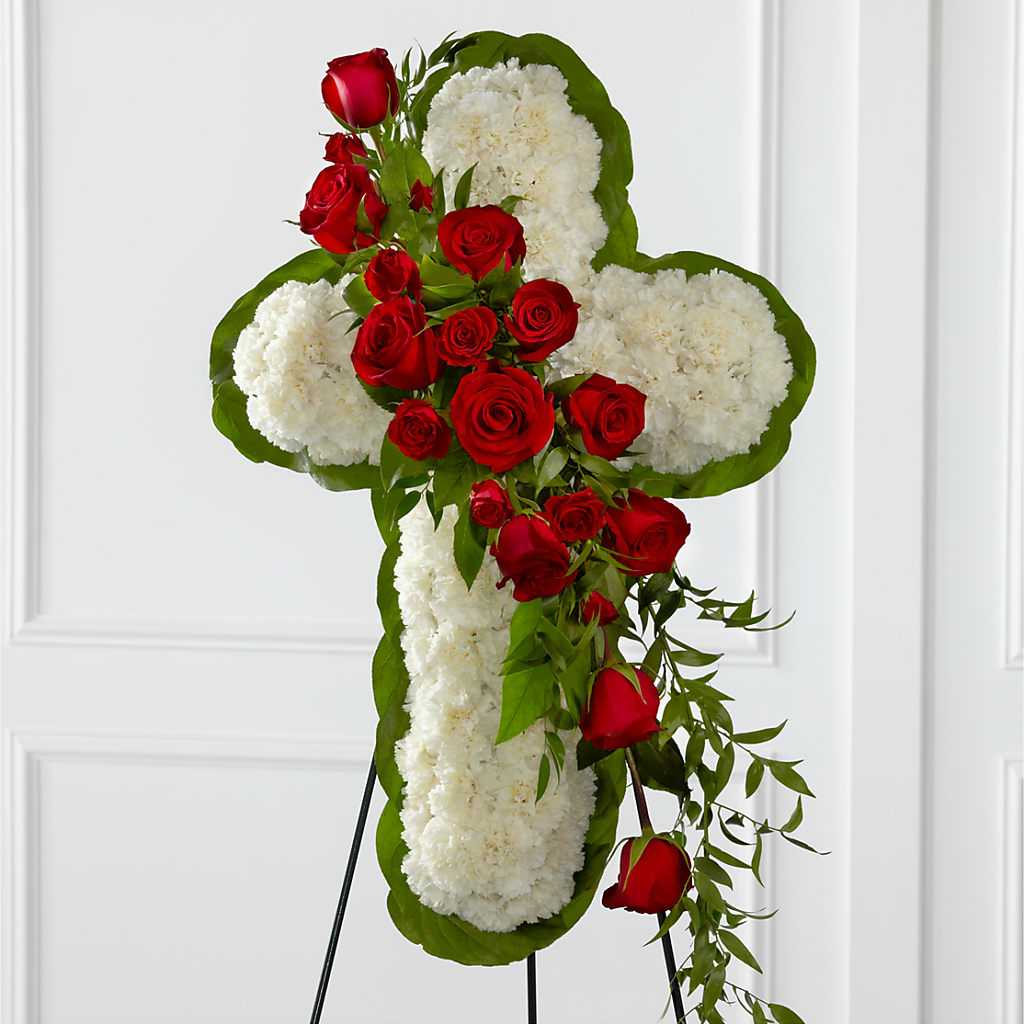 Floral Cross Easel – FRENCH'S NEW ALBANY FLOWER SHOP, New Albany MS
