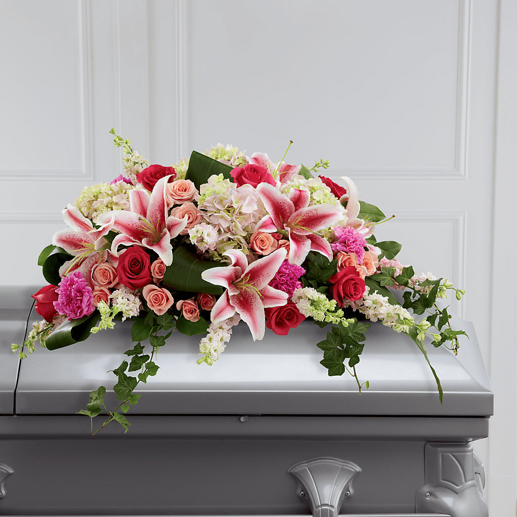 Splendid Grace Casket Spray – FRENCH'S NEW ALBANY FLOWER SHOP, New Albany MS