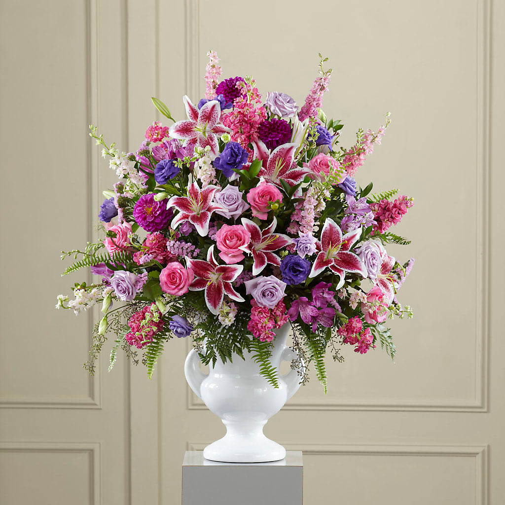 Peaceful Tribute Arrangement – FRENCH'S NEW ALBANY FLOWER SHOP, New Albany MS