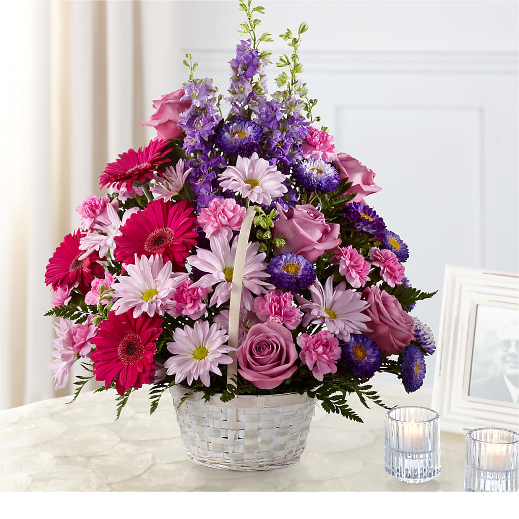 Pastel Peace Basket – FRENCH'S NEW ALBANY FLOWER SHOP, New Albany MS