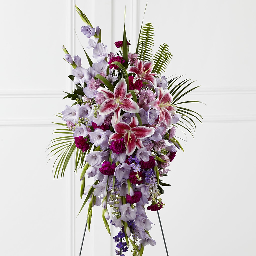 Tender Touch Standing Spray – FRENCH'S NEW ALBANY FLOWER SHOP, New Albany MS