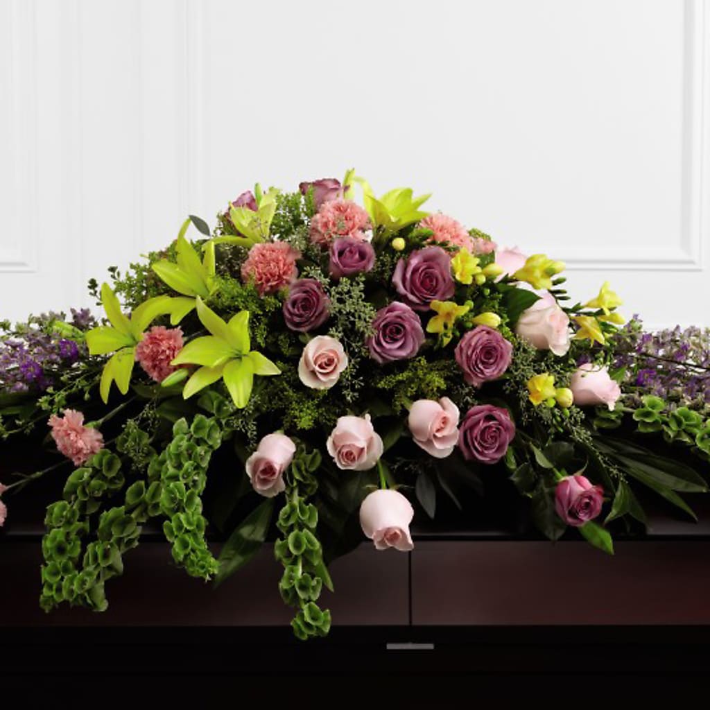 Forever Beloved Casket Spray – FRENCH'S NEW ALBANY FLOWER SHOP, New Albany MS