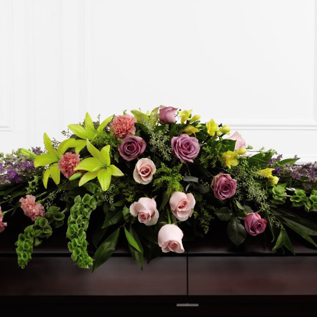 Forever Beloved Casket Spray – FRENCH'S NEW ALBANY FLOWER SHOP, New Albany MS