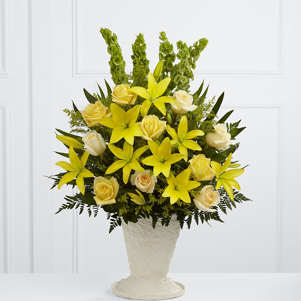 Golden Memories Arrangement – FRENCH'S NEW ALBANY FLOWER SHOP, New Albany MS