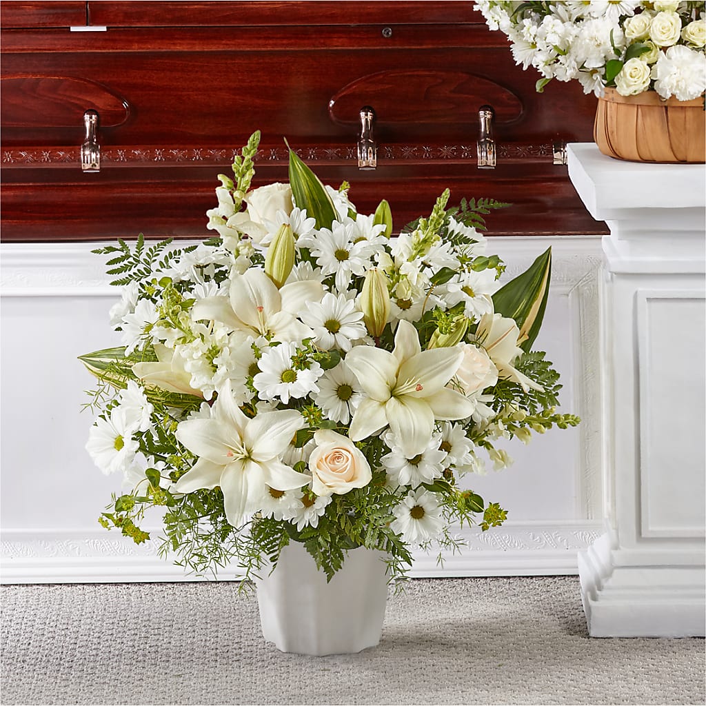 Thoughts of Tranquility Floor Basket – FRENCH'S NEW ALBANY FLOWER SHOP, New Albany MS