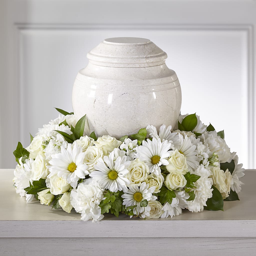 Ivory Gardens Cremation Adornment – FRENCH'S NEW ALBANY FLOWER SHOP, New Albany MS
