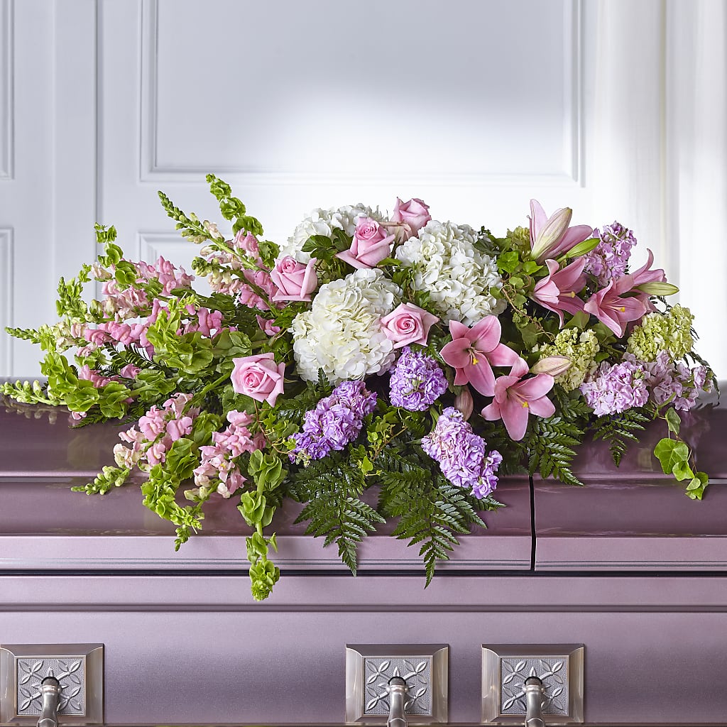 Life's Gratitude Casket Spray – FRENCH'S NEW ALBANY FLOWER SHOP, New Albany MS