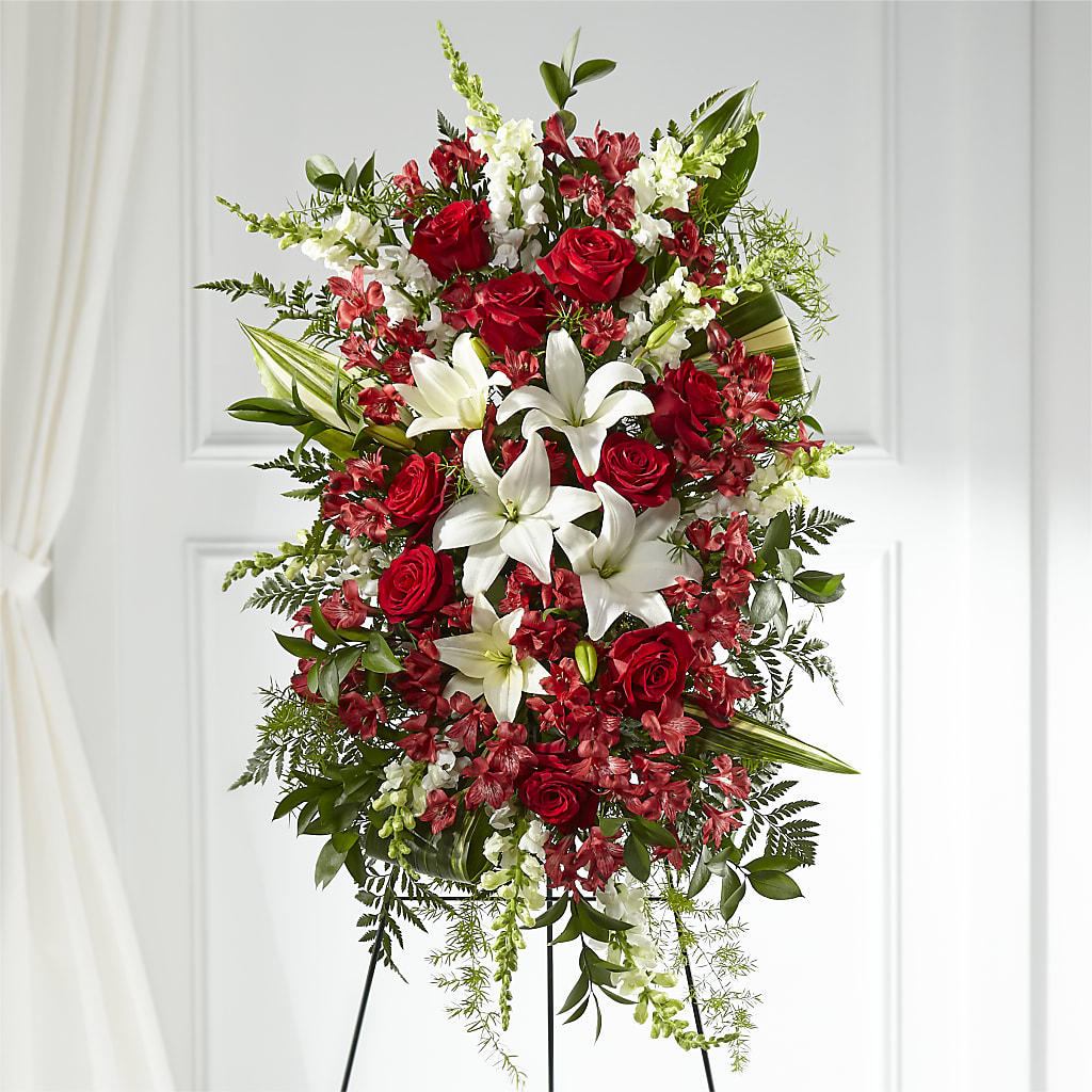 Everlasting Memory Standing Spray – FRENCH'S NEW ALBANY FLOWER SHOP, New Albany MS