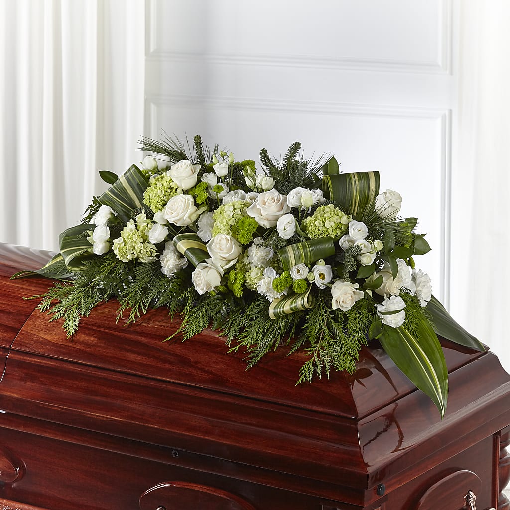 Hopeful Gesture Casket Spray – FRENCH'S NEW ALBANY FLOWER SHOP, New Albany MS