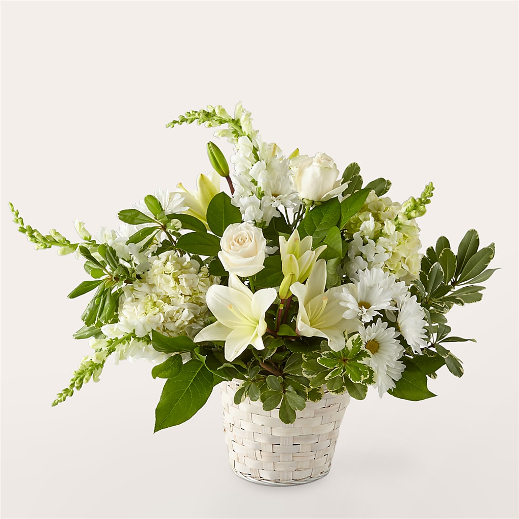 Ivory Elegance Floral Basket – FRENCH'S NEW ALBANY FLOWER SHOP, New Albany MS