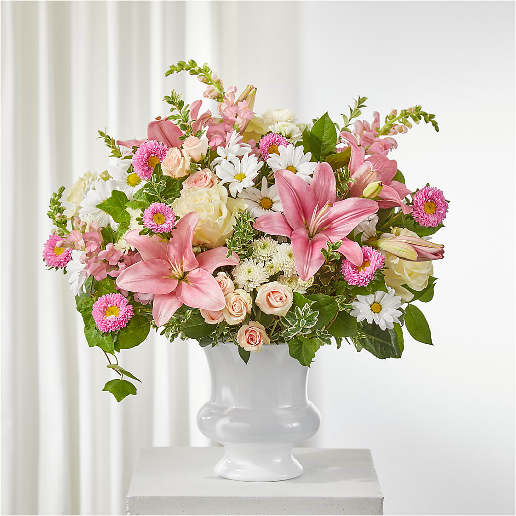Empathetic Blooms Urn Arrangement – FRENCH'S NEW ALBANY FLOWER SHOP, New Albany MS