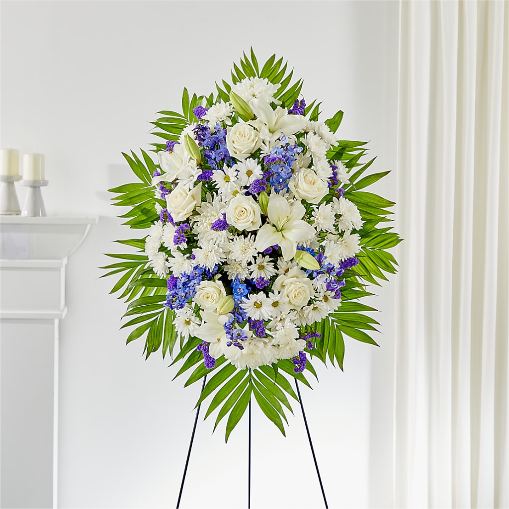 At Rest Standing Spray – FRENCH'S NEW ALBANY FLOWER SHOP, New Albany MS