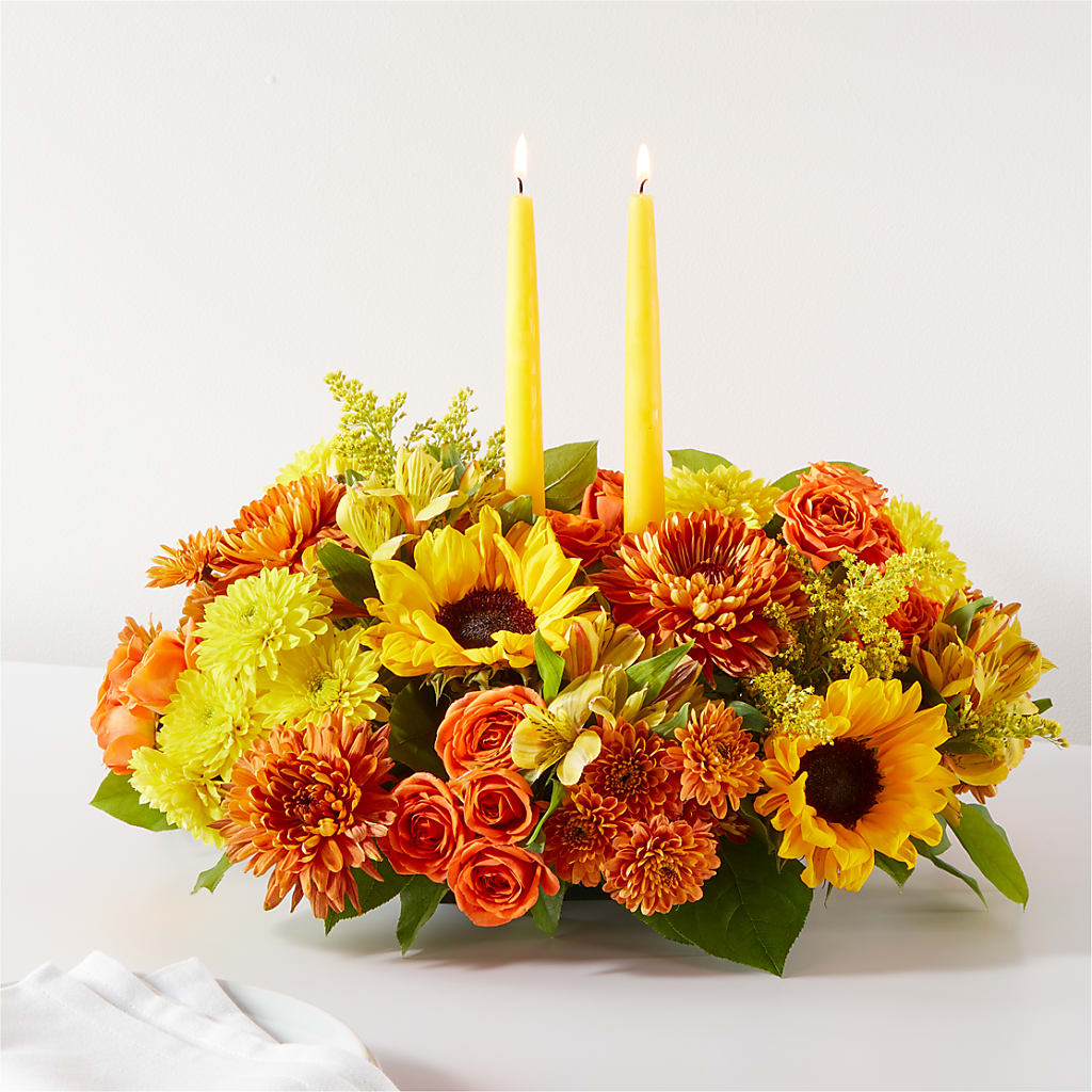 Autumn Harmony Centerpiece – FRENCH'S NEW ALBANY FLOWER SHOP, New Albany MS