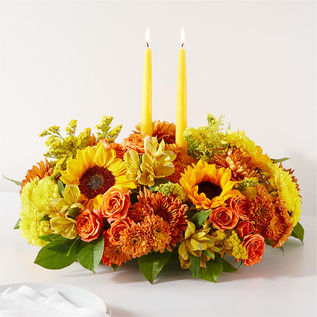 Autumn Harmony Centerpiece – FRENCH'S NEW ALBANY FLOWER SHOP, New Albany MS