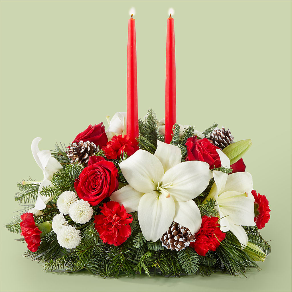 Seasonal Festivities Centerpiece – FRENCH'S NEW ALBANY FLOWER SHOP, New Albany MS