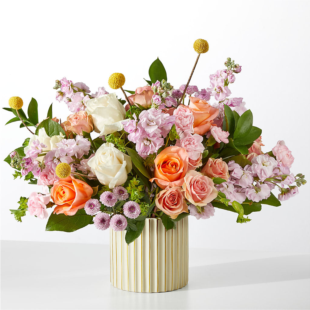 French Market Bouquet with Ivory Vase – FRENCH'S NEW ALBANY FLOWER SHOP, New Albany MS
