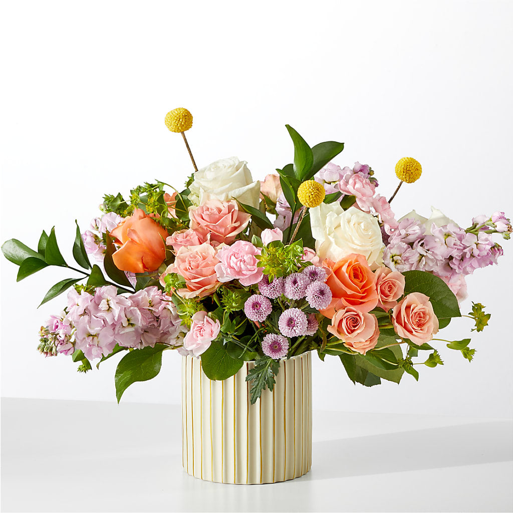 French Market Bouquet with Ivory Vase – FRENCH'S NEW ALBANY FLOWER SHOP, New Albany MS