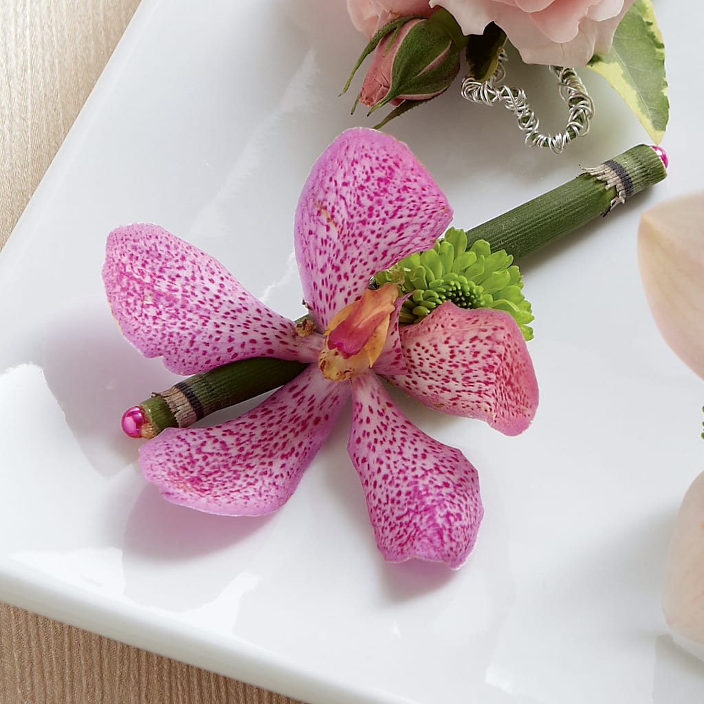 Pink Mokara Boutonniere – FRENCH'S NEW ALBANY FLOWER SHOP, New Albany MS