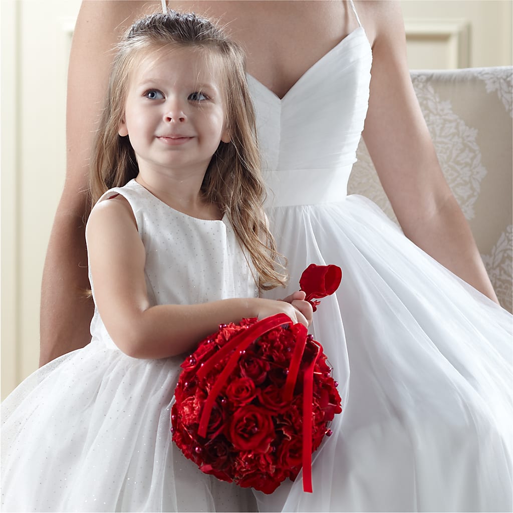 Pure at Heart Flower Girl Arrangement – FRENCH'S NEW ALBANY FLOWER SHOP, New Albany MS