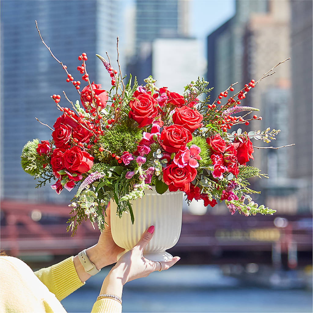 Big Red Bow Bouquet – FRENCH'S NEW ALBANY FLOWER SHOP, New Albany MS