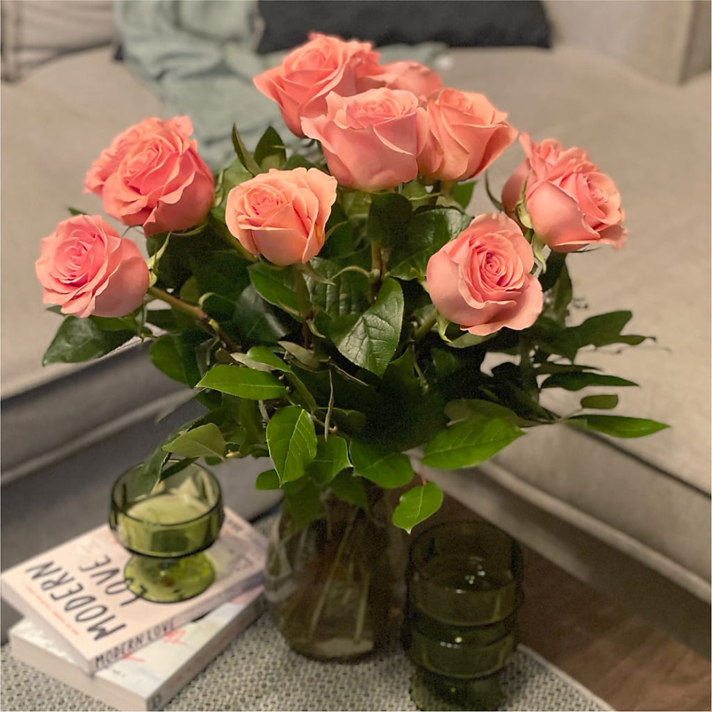 Long Stem Pink Rose Bouquet – FRENCH'S NEW ALBANY FLOWER SHOP, New Albany MS