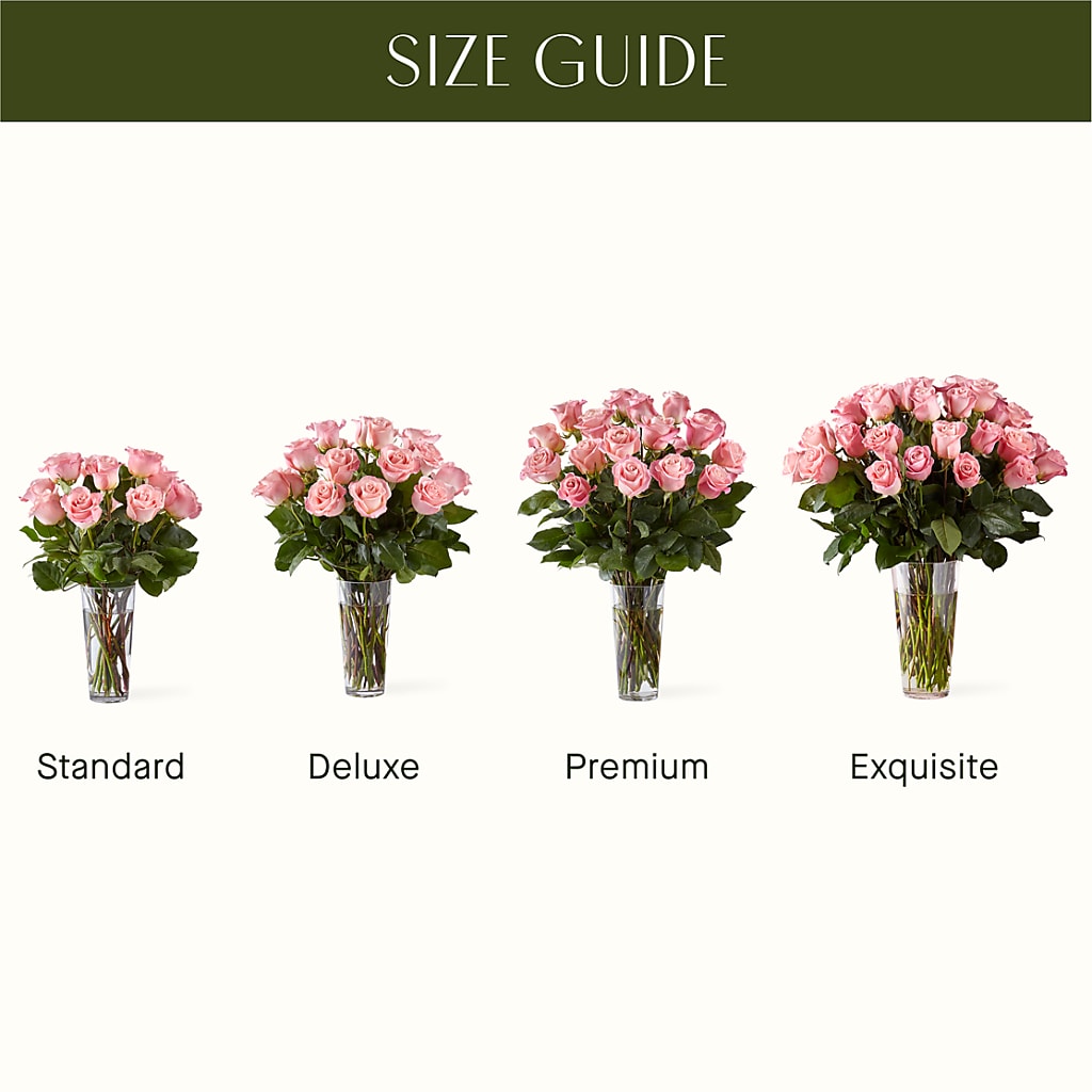 Long Stem Pink Rose Bouquet – FRENCH'S NEW ALBANY FLOWER SHOP, New Albany MS