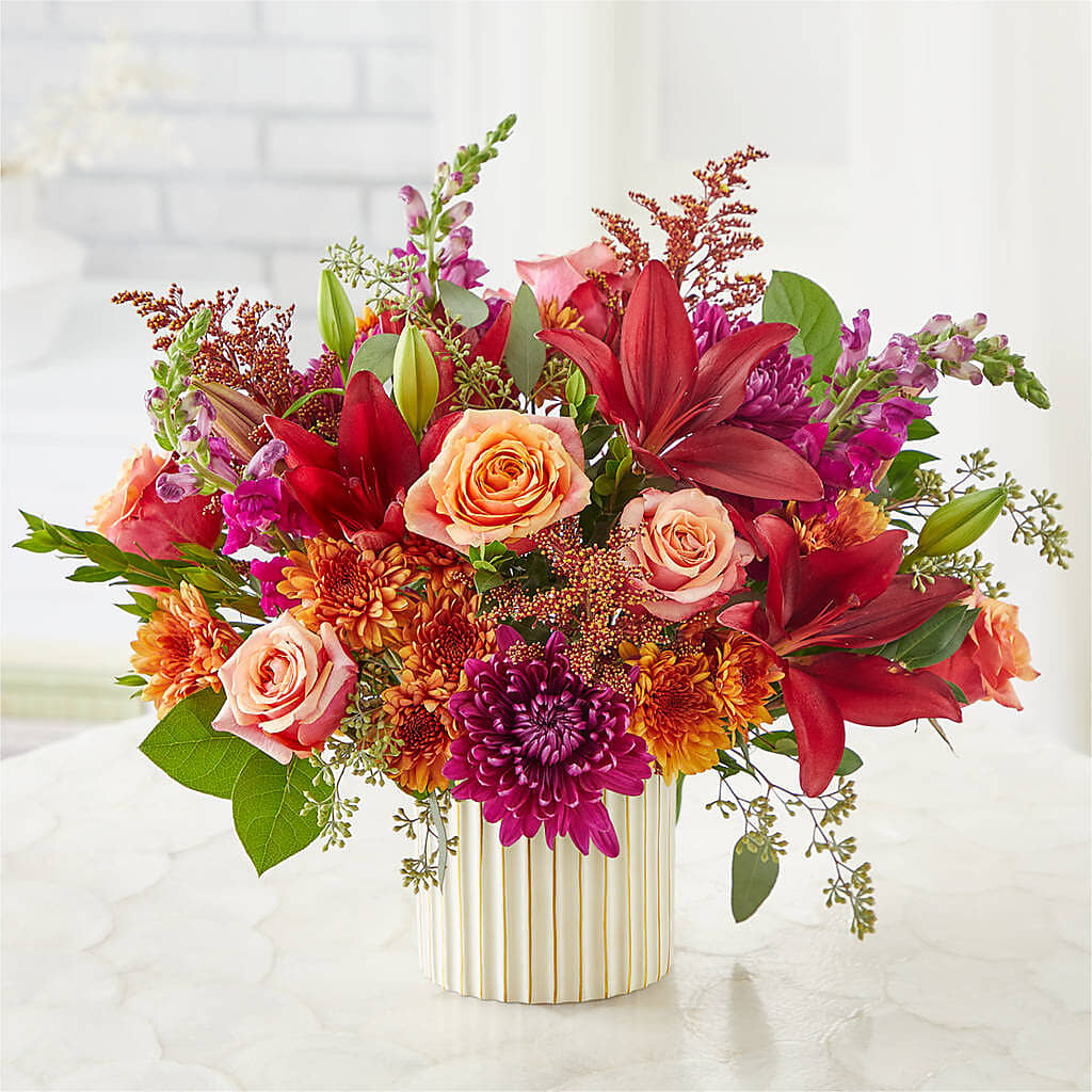 Burgundy Landscape Bouquet – FRENCH'S NEW ALBANY FLOWER SHOP, New Albany MS