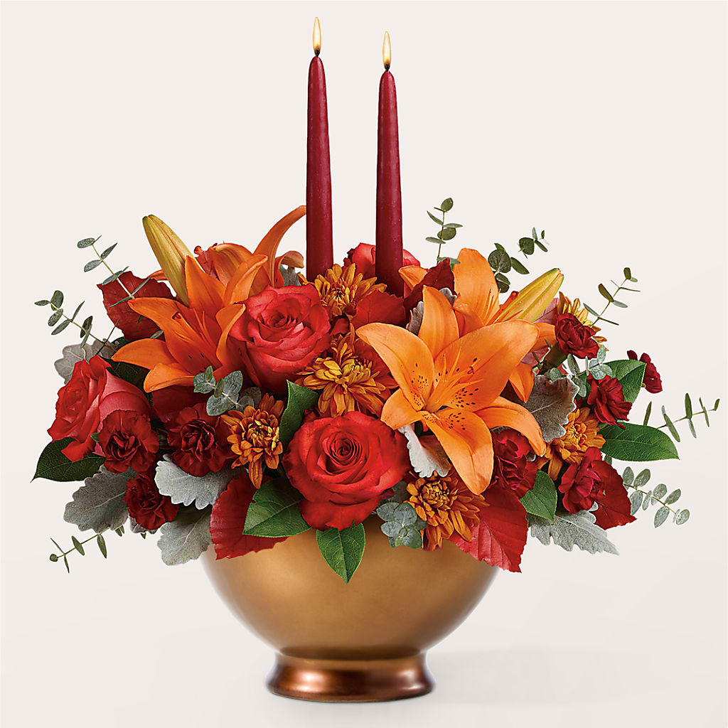 Fruits of Fall Centerpiece – FRENCH'S NEW ALBANY FLOWER SHOP, New Albany MS