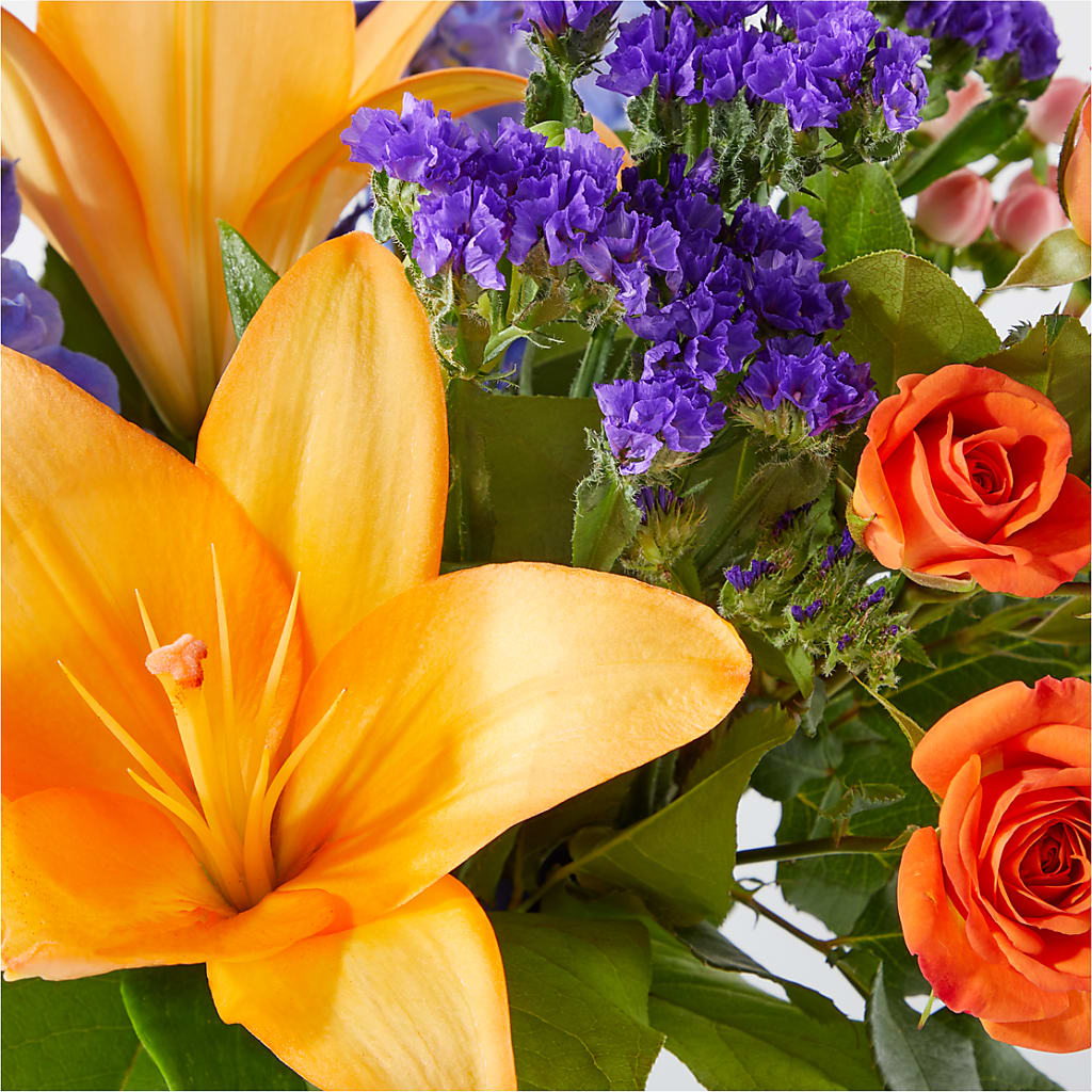 Radiant Citrus Bouquet – FRENCH'S NEW ALBANY FLOWER SHOP, New Albany MS