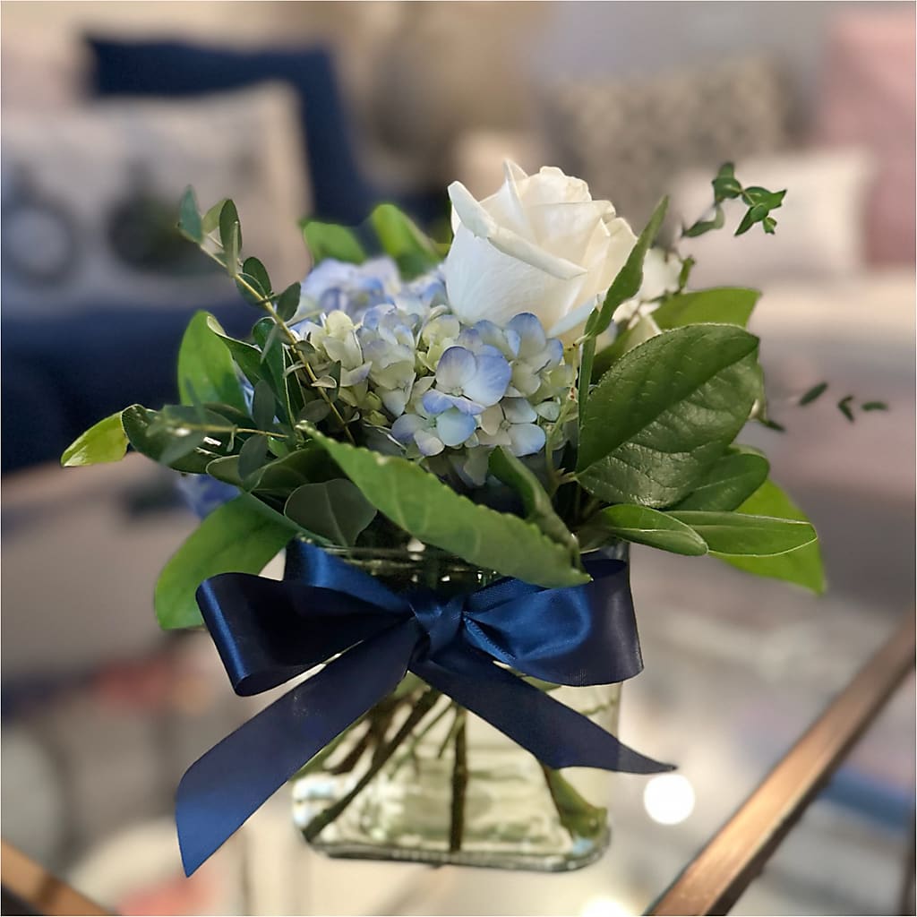 Sky Blue Delight Bouquet – FRENCH'S NEW ALBANY FLOWER SHOP, New Albany MS