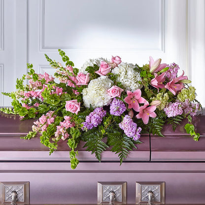 Life's Gratitude Casket Spray – FRENCH'S NEW ALBANY FLOWER SHOP, New Albany MS