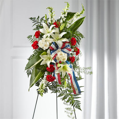 Stars of Life Standing Spray – FRENCH'S NEW ALBANY FLOWER SHOP, New Albany MS